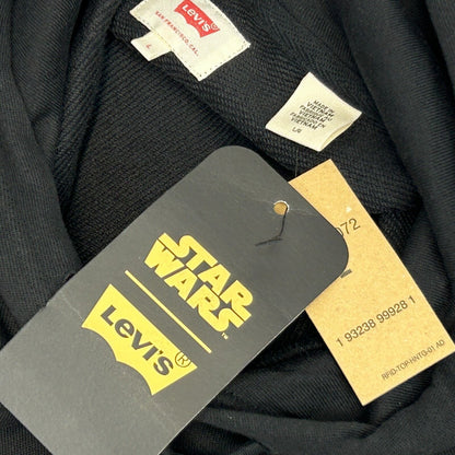 Sudadera con capucha Levis x Star Wars Darth Vader con capucha de película grande para hombre negra