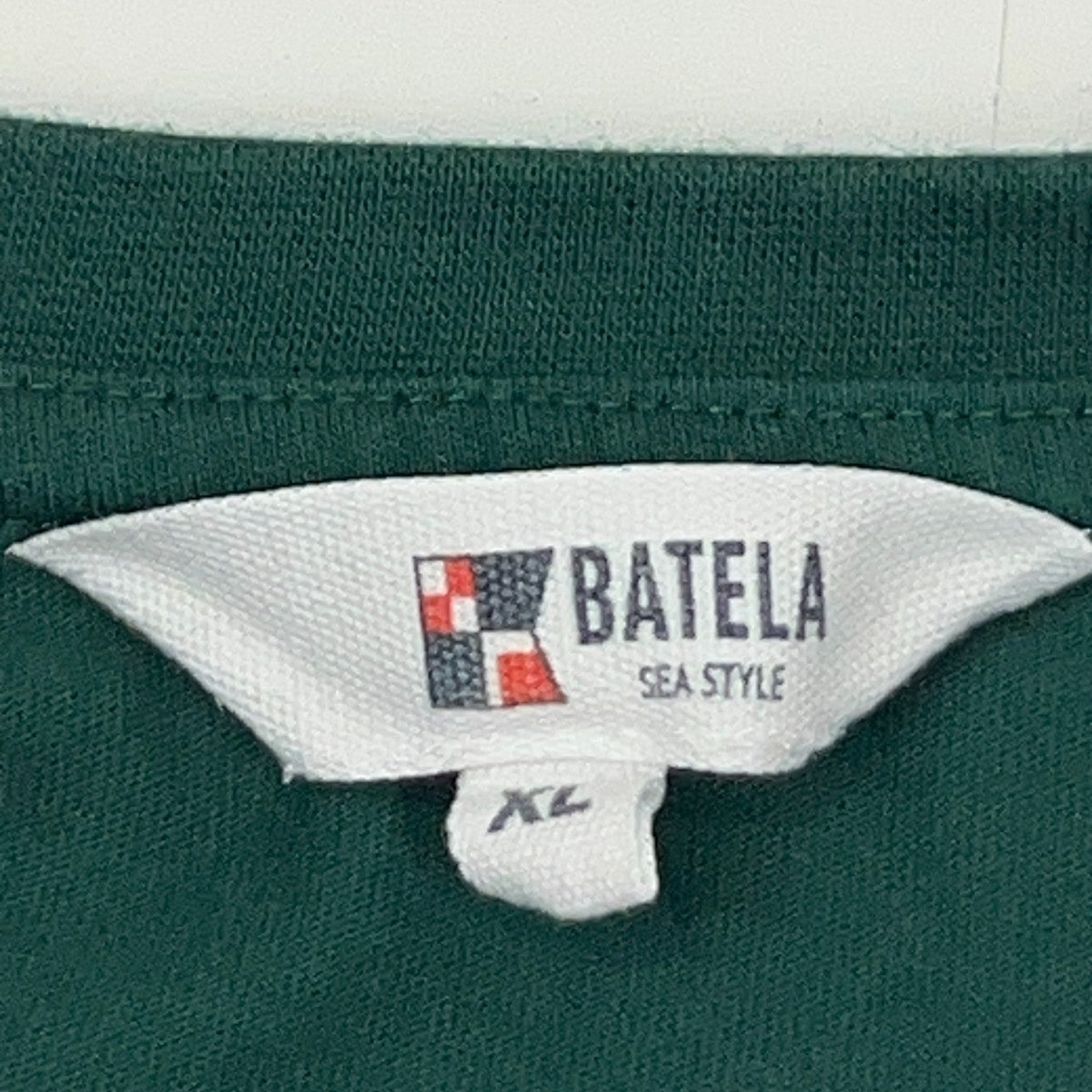 Batela Nautical Signal Flags Alphabet Green Long Sleeve T-Shirt Mens L Large