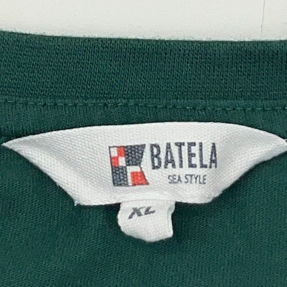 Batela Nautical Signal Flags Alphabet Green Long Sleeve T-Shirt Mens L Large
