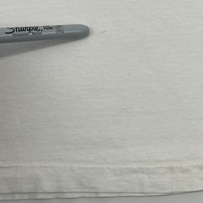 Vintage 80s Distressed Giant Panda Bear T Shirt Hand Painted White Tee S Small