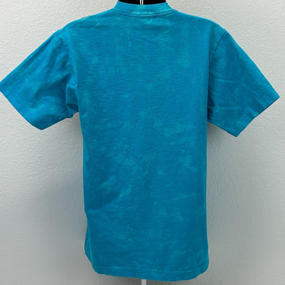 Vintage 90s Native American Indian T Shirt Southwestern Blue USA Unisex S Small