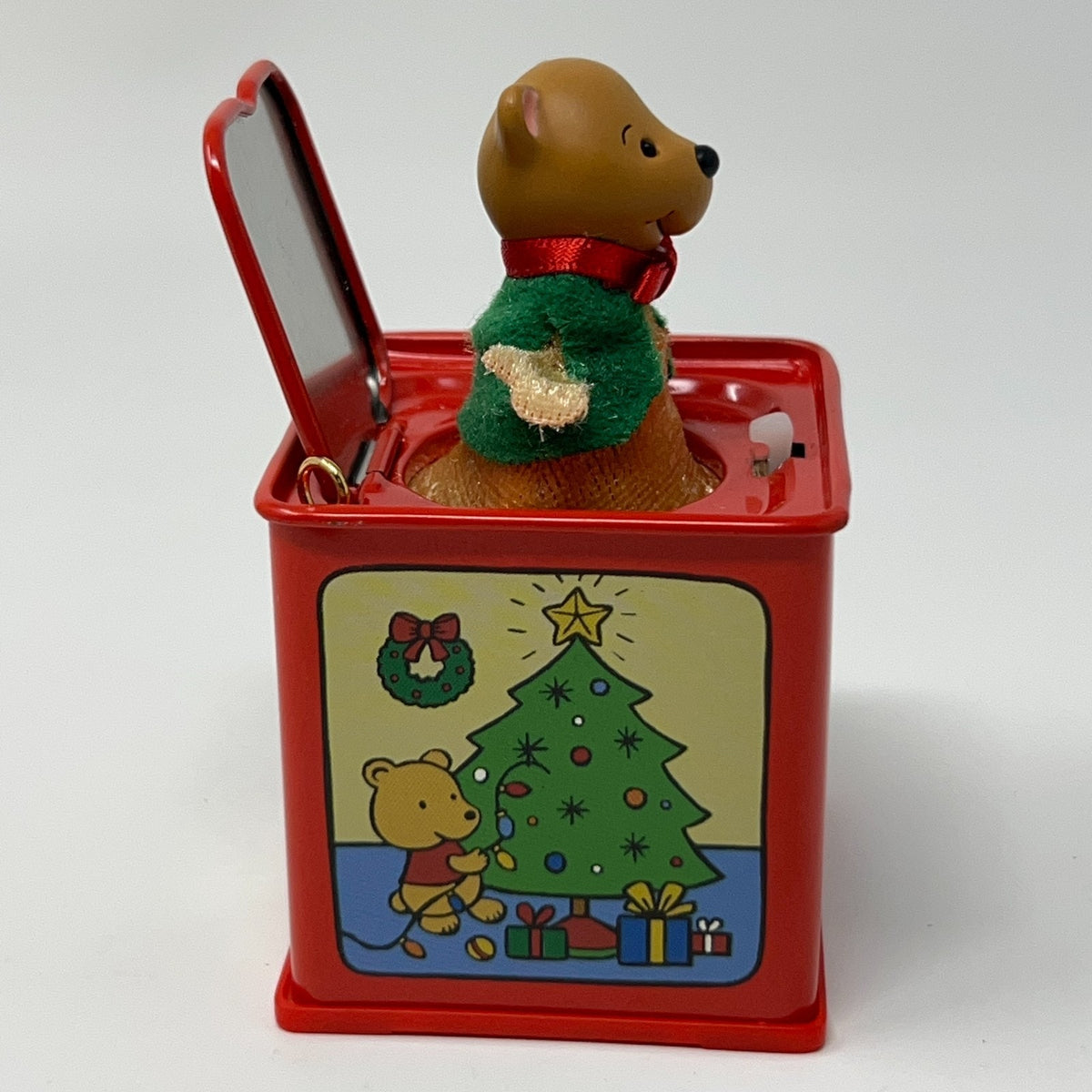 Pop Goes the Teddy Bear Hallmark Keepsake Christmas Ornament Toy 2006 Vintage