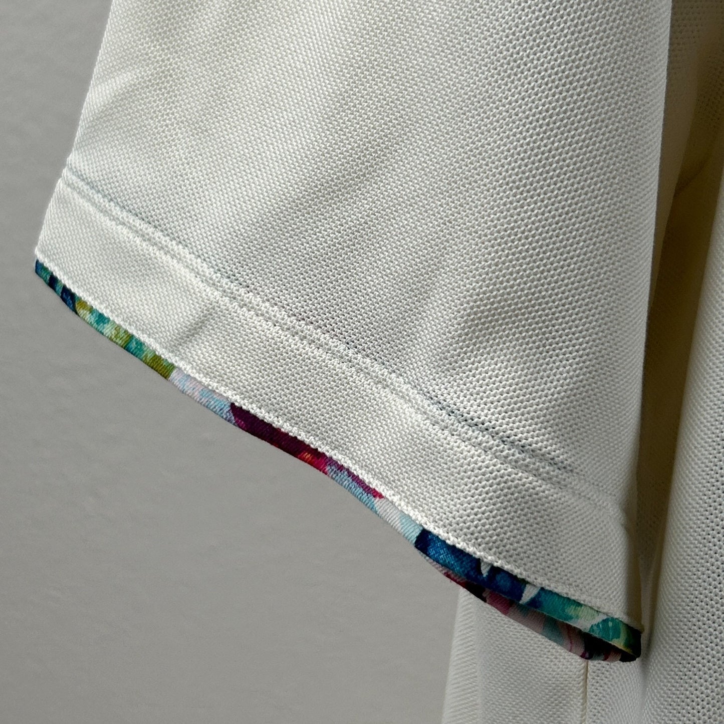 Tommy Bahama Five O'Clock IslandZone Polo Shirt Short Sleeve Ivory Mens 2XL XXL