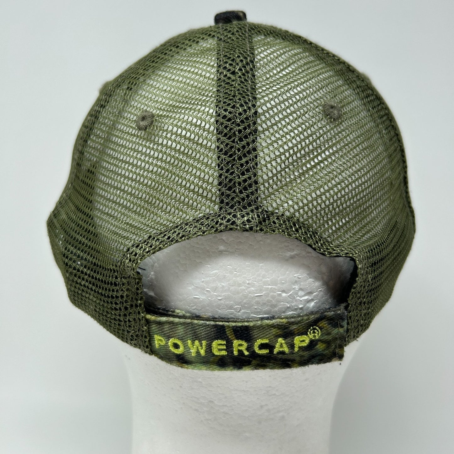 Fishouflage Camo Light Up Trucker Hat Baseball Cap Powercap Strapback Green