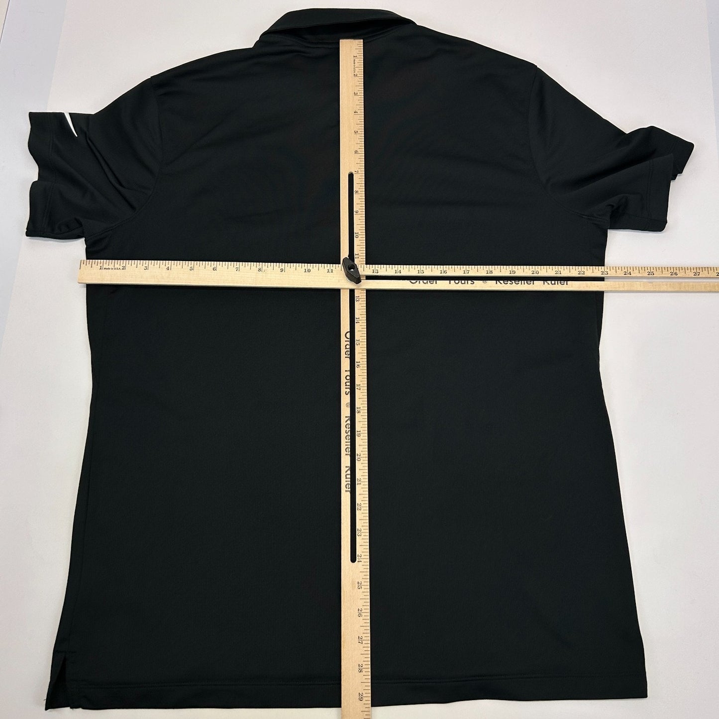 Las Vegas Raiders Polo Shirt Black NFL Short Sleeve Nike Dri Fit Mens L Large