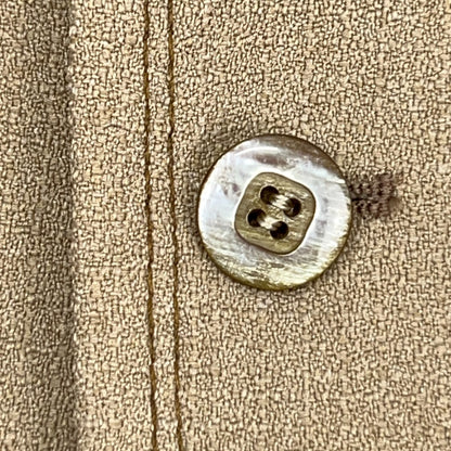 Vintage 70s Sport Coat Jacket Beige Wakes British Club Tennis Pockets Mens 36