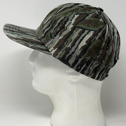 Vintage Hunting Camo Hat Baseball Cap Hunter Camouflage Green Snapback USA Made