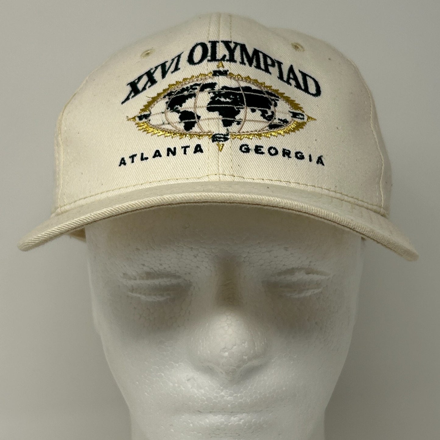 Vintage XXVI Olympiad Atlanta Hat Baseball Cap 1996 Summer Olympic Games White