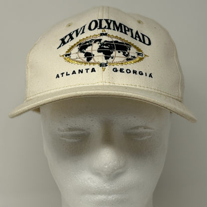Vintage XXVI Olympiad Atlanta Hat Baseball Cap 1996 Summer Olympic Games White