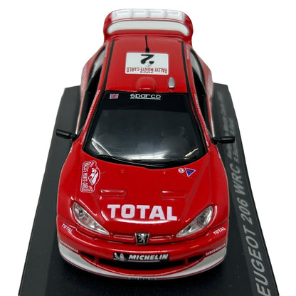 Peugeot 206 WRC Rallye de Monte Carlo 2003 Rally Diecast Race Car 1/43 Altaya