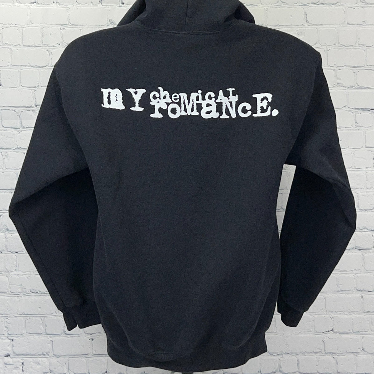 My Chemical Romance M Medium Hoodie Black Love Will Tear Us Apart Three Cheers