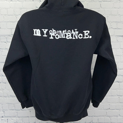My Chemical Romance M Medium Hoodie Black Love Will Tear Us Apart Three Cheers