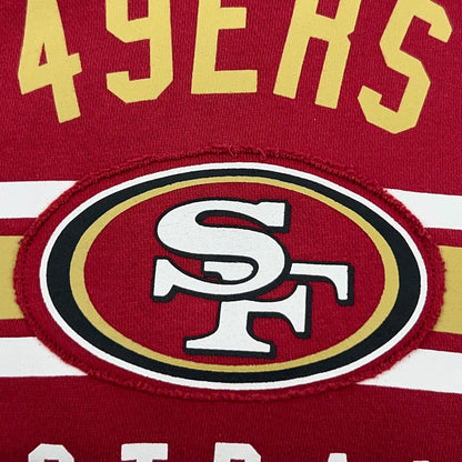 San Francisco 49ers Hoodie L Large Red Hooded Sweatshirt Pocket NFL Team Apparel