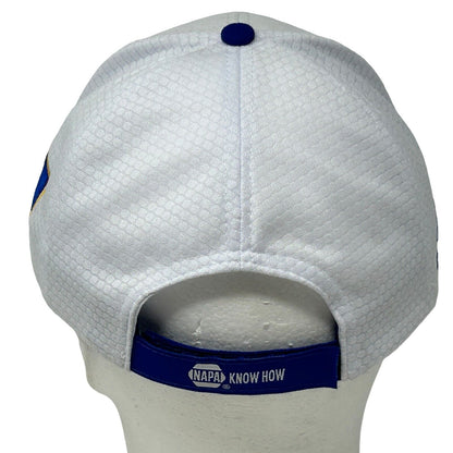 Gorra de béisbol NAPA Racing Chase Elliott con correa para el hombro, color blanco, para deportes de motor NASCAR