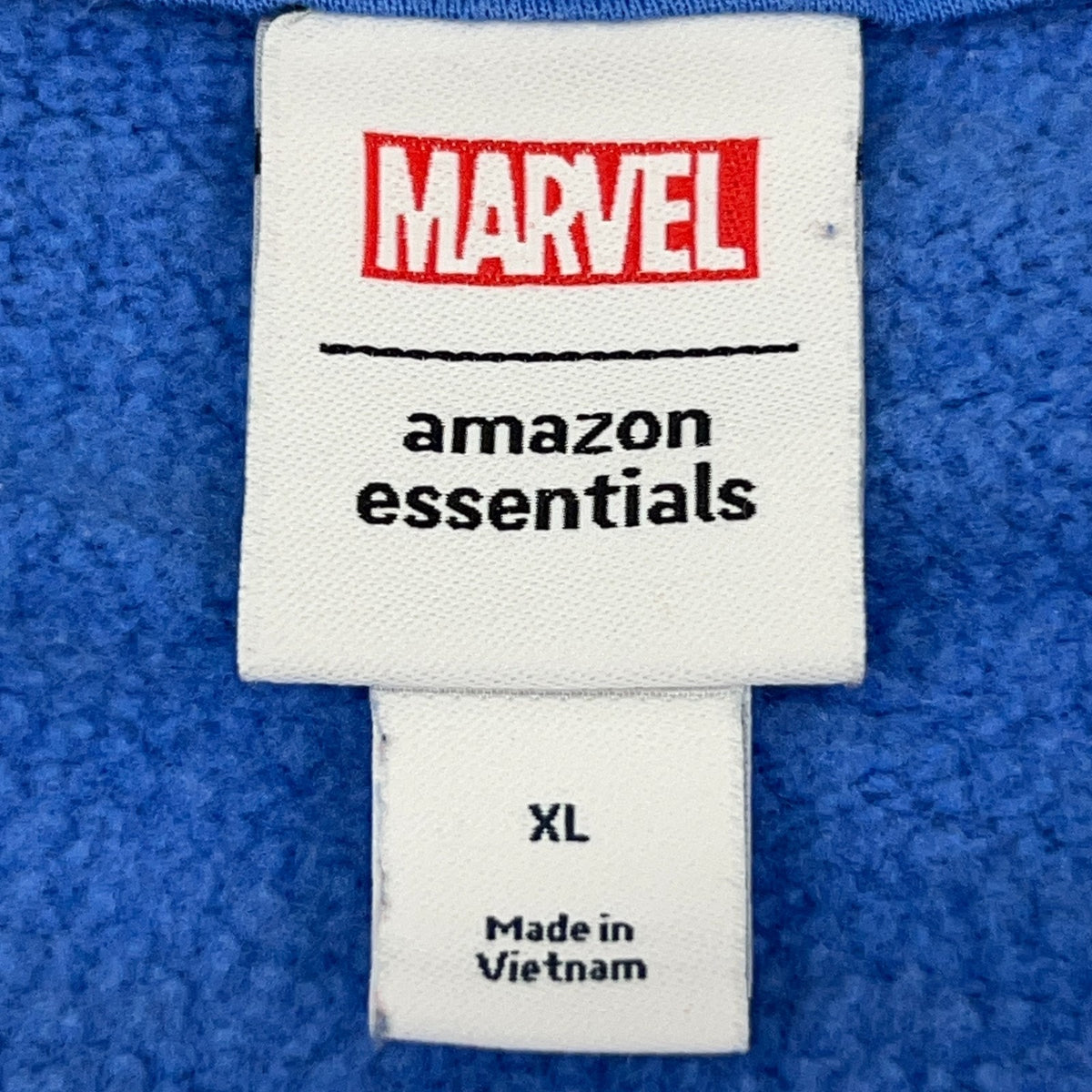 Marvel Sweatshirt Womens XL X-Large Blue Amazon Essentials Comic Books MCU Logo