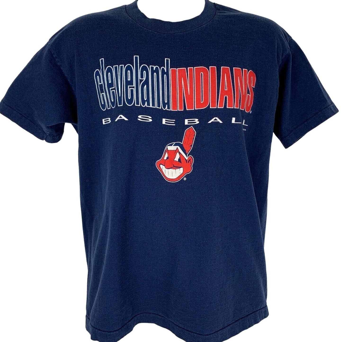 Cleveland Indians Chief Wahoo Vintage 90s T Shirt MLB Baseball Guardians Large