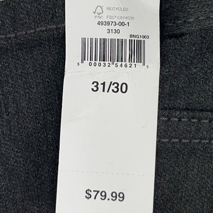 Banana Republic Travel Jeans Mens 31x30 Slim Fit Charcoal Gray Stretch NWT
