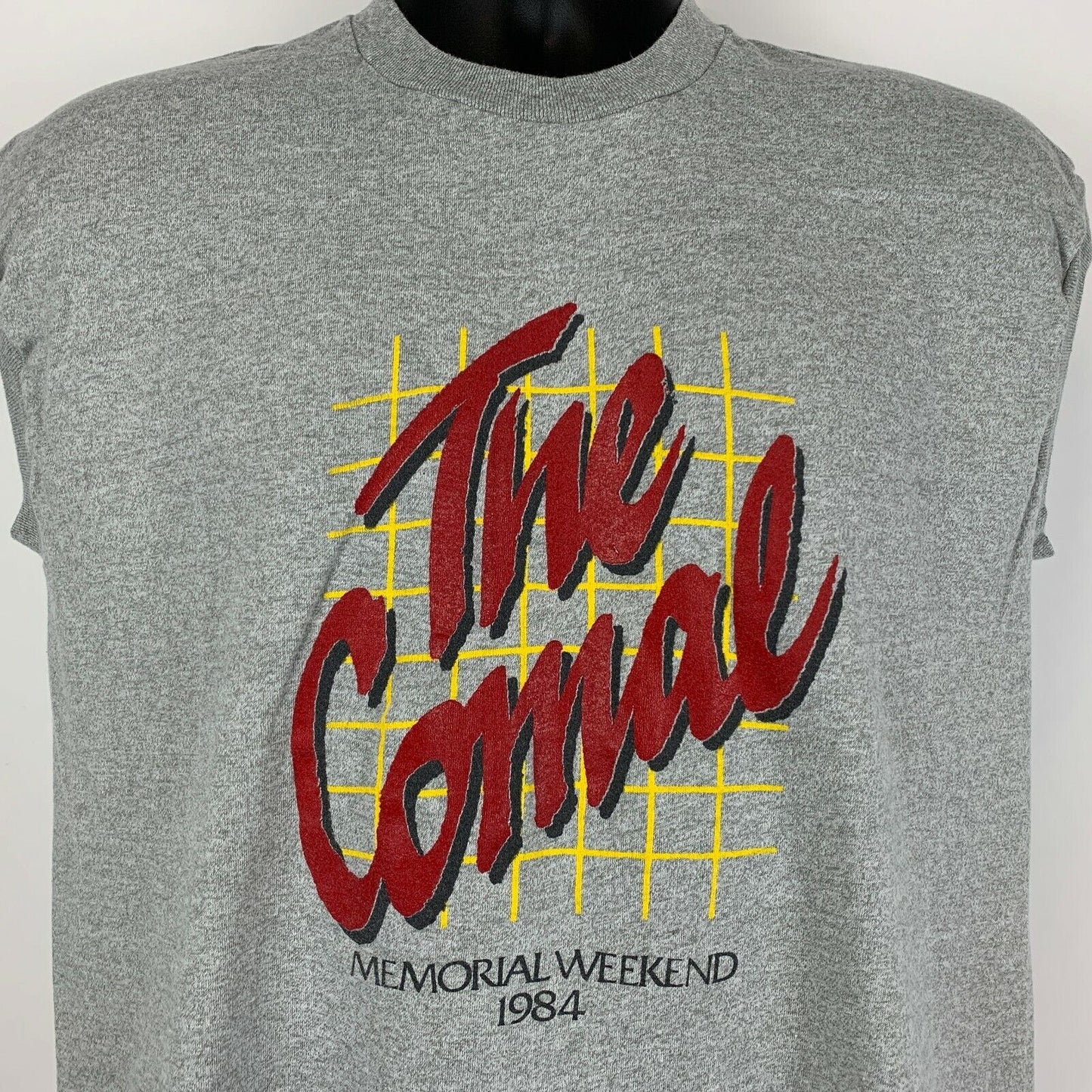 The Comal River Tube Riders Vintage 80s T Shirt Large Tubing Texas USA Mens Gray
