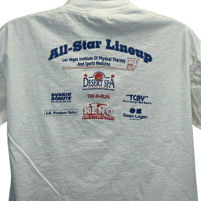 Las Vegas Stars 5K Fun Run Vintage 90s T Shirt X-Large MiLB Aviators Mens White