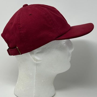 Stussy SS Logo Hat Baseball Cap Surfer Surfing Streetwear Skater Strapback Red