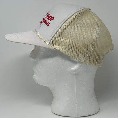 Vintage 80s Sellers Shop Thayer Trucker Hat Baseball Cap Missouri Snapback White - Neon Vintage