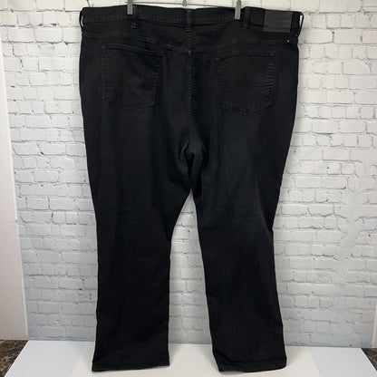 Lucky Brand Denim Jeans Athletic Fit Big and Tall Stretch Black Mens 52x31