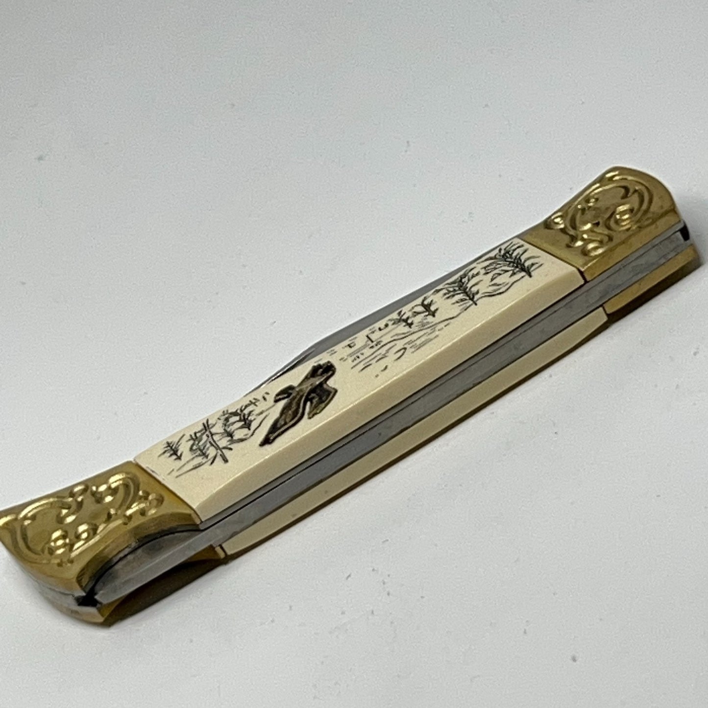 Vintage Bald Eagle Pocket Folding Knife American International Mint Japan