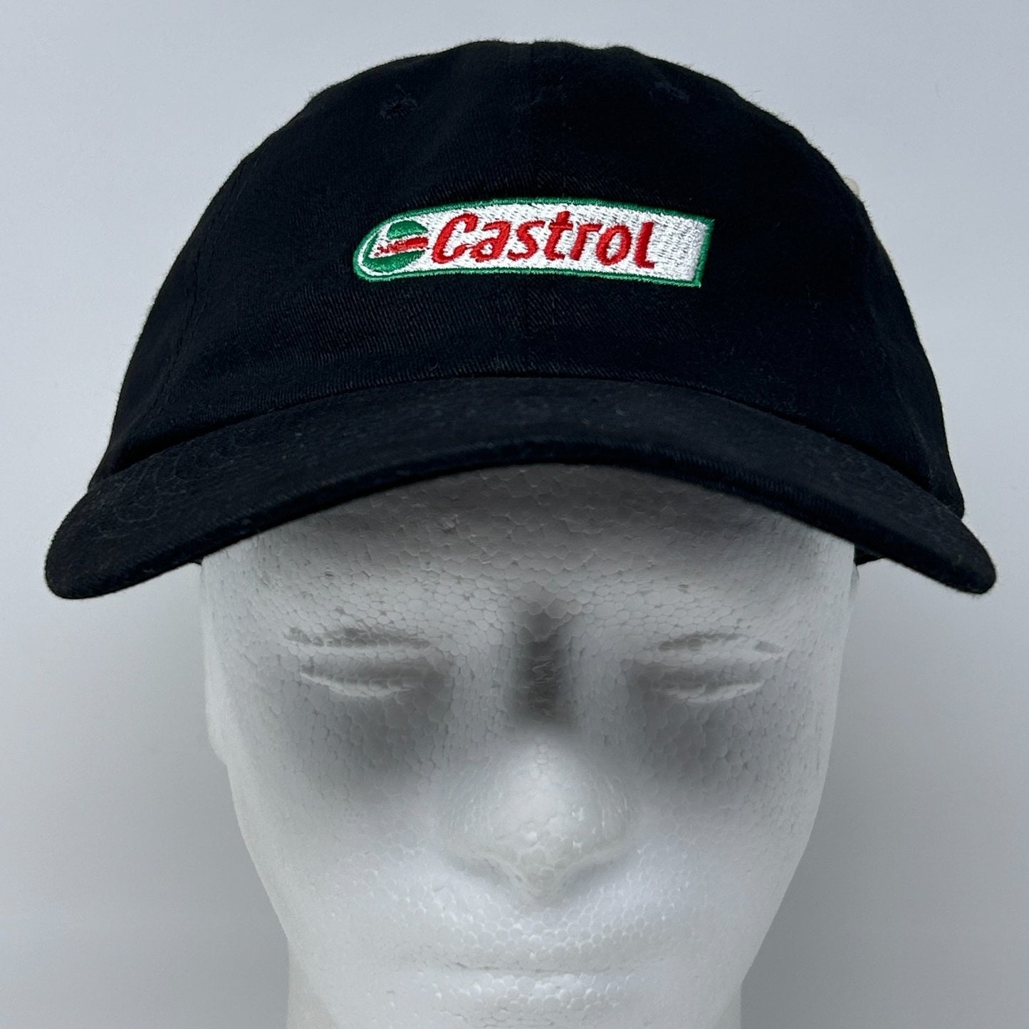 Castrol Oil Dad Hat Baseball Cap Mechanic Auto Repair Black Strapback 6 Panel