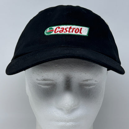 Castrol Oil Dad Hat Baseball Cap Mechanic Auto Repair Black Strapback 6 Panel