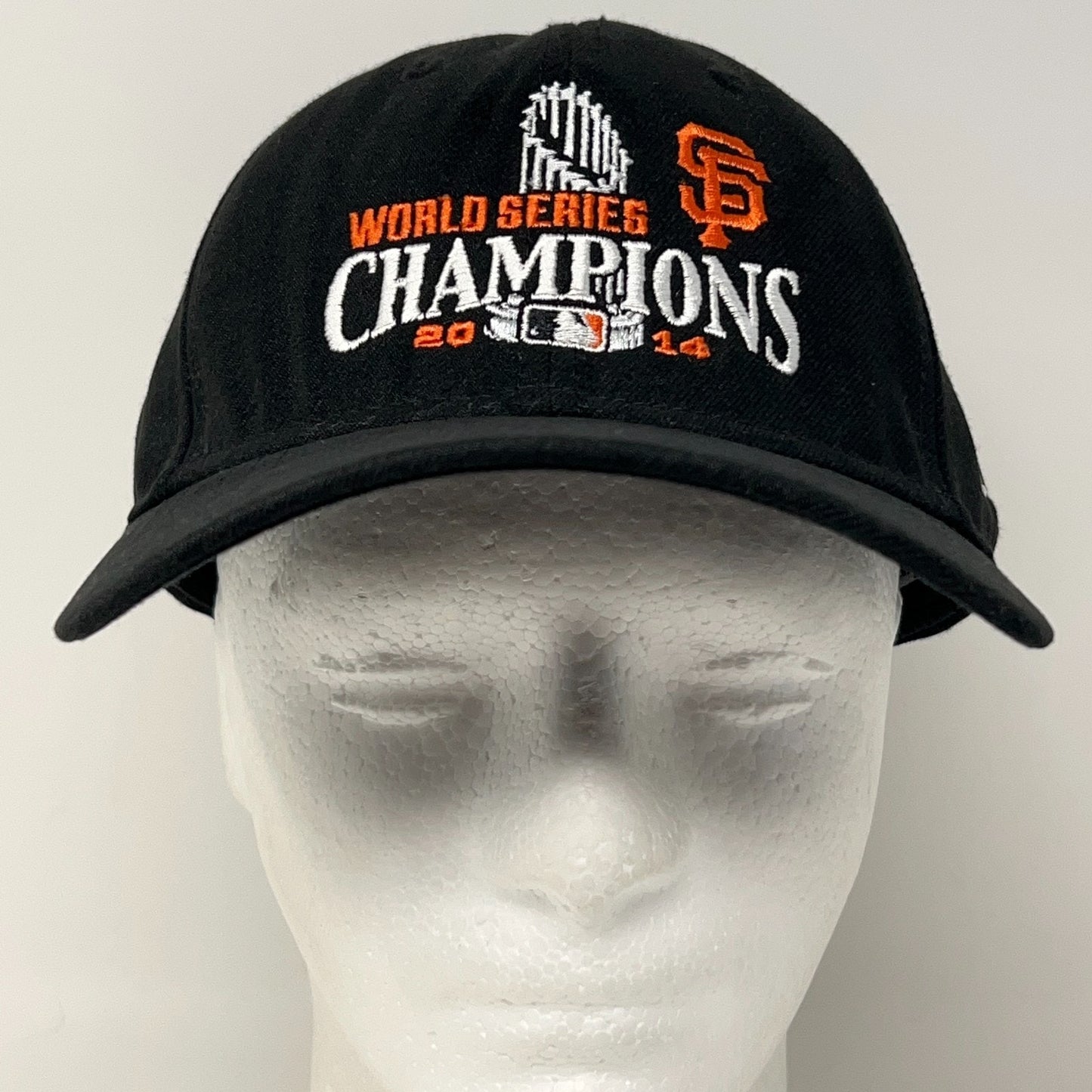 San Francisco Giants 2014 WS Champions Hat Baseball Cap New Era Black Strapback