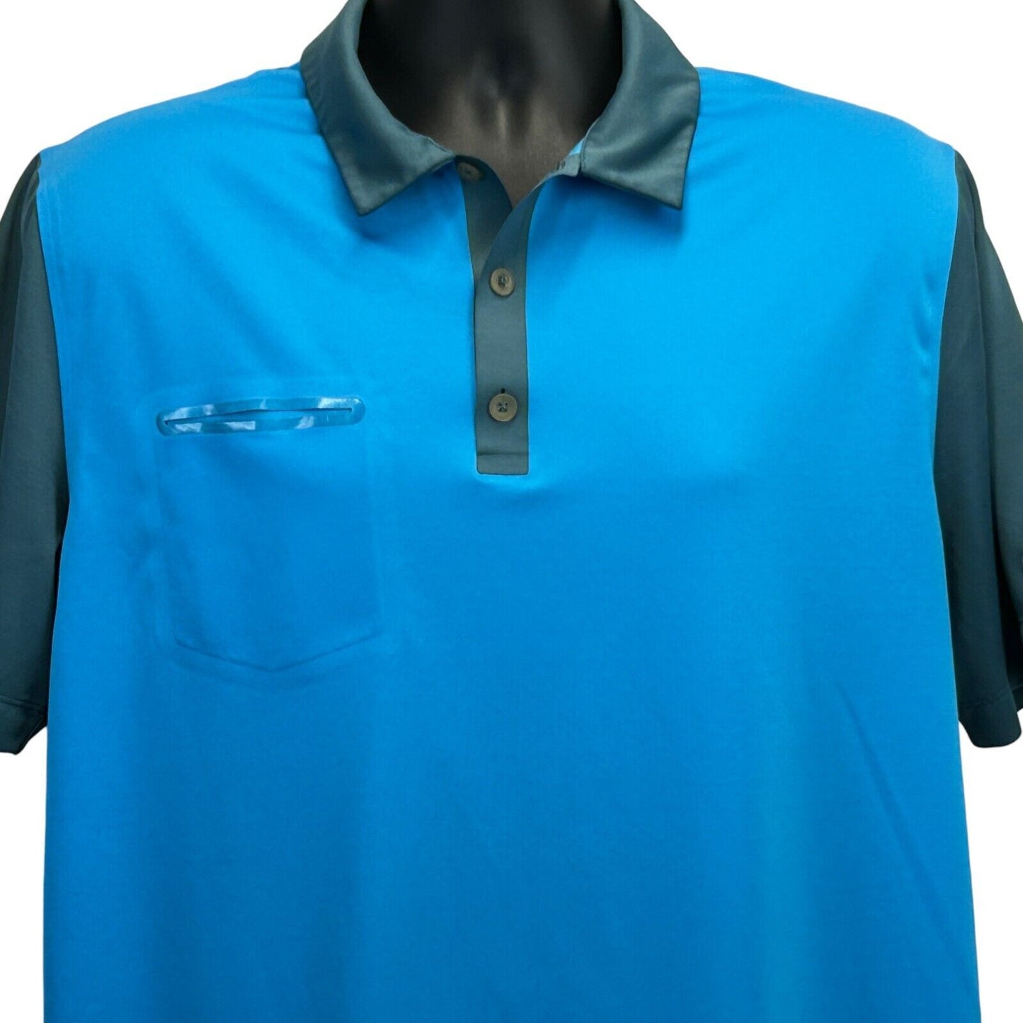 Atlanta Falcons Nike Golf Tour Performance Polo T Shirt Large NFL Mens Blue