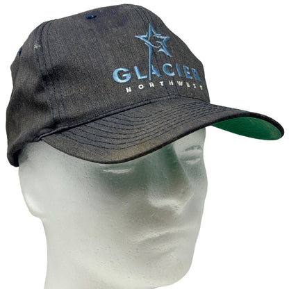 Glacier Northwest Snapback Hat Vintage 90s Ready Mix Concrete Blue Baseball Cap