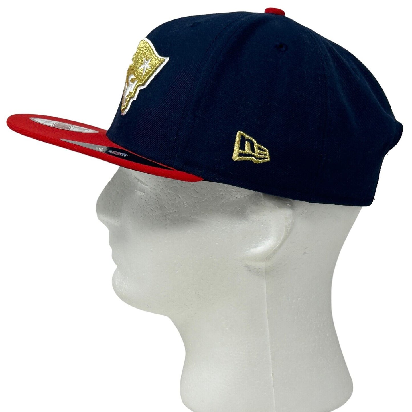 New England Patriots 3x Champions Hat Vintage Y2Ks Blue New Era NFL Baseball Cap