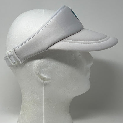 Vintage 80s C Street Longboard Classic 87 Visor Hat Cap Surfing Strapback White
