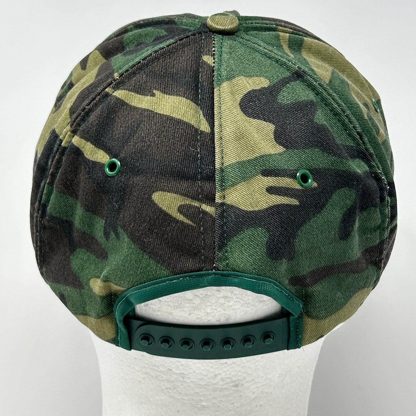 Vintage Levi Garrett Chewing Tobacco Hat Baseball Cap Camouflage Snapback Green