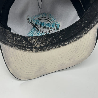 Vintage 90s Las Vegas Thunder Hat Cap Black Ice Hockey Snapback KEDG The Edge