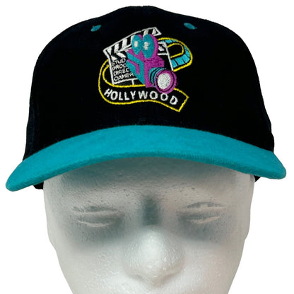 Hollywood California Vintage 90s Hat Black Film Movie Studio Baseball Cap