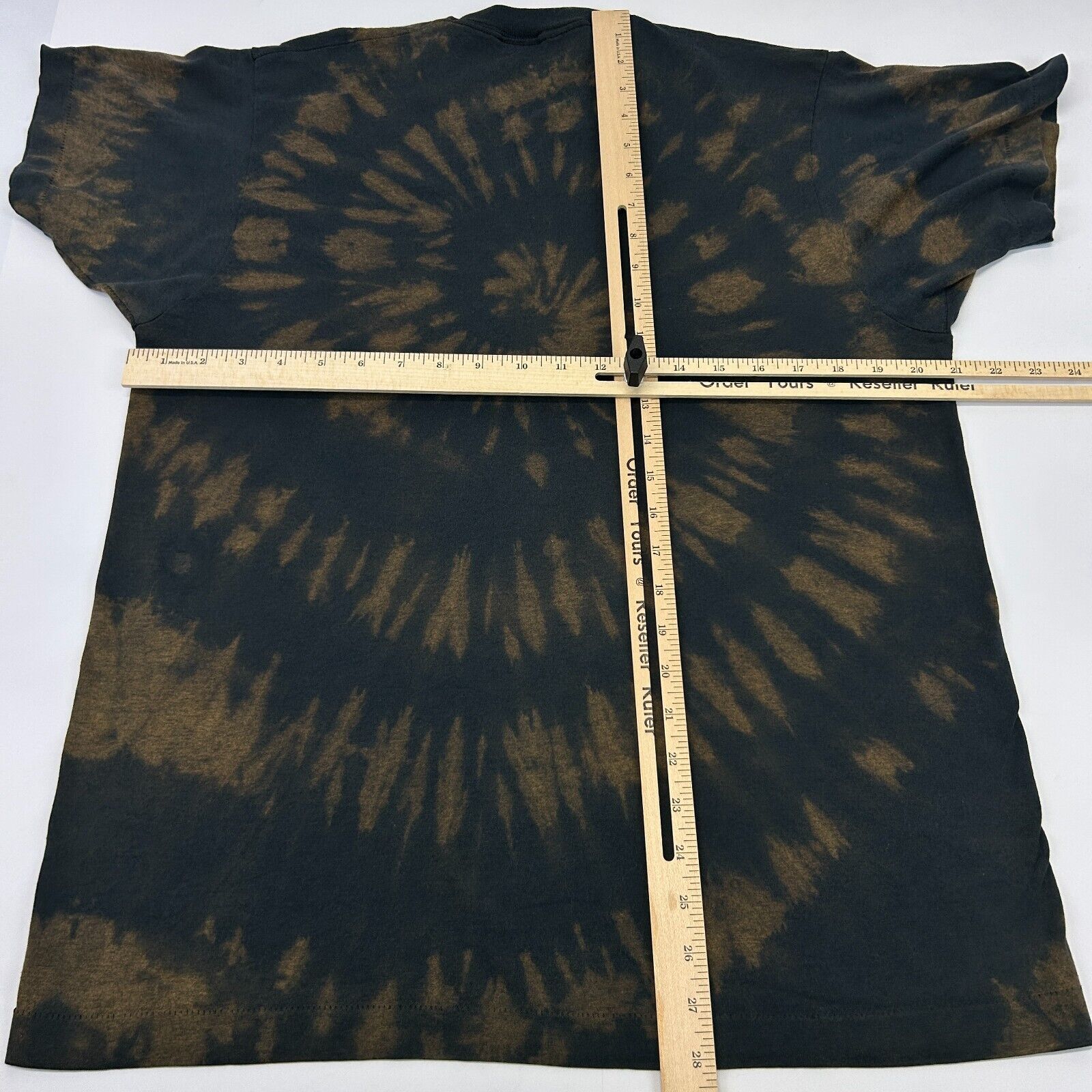 Vintage Hard Rock Cafe Washington DC T Shirt Mens Large Tie Dye 90s Tee Black - Neon Vintage