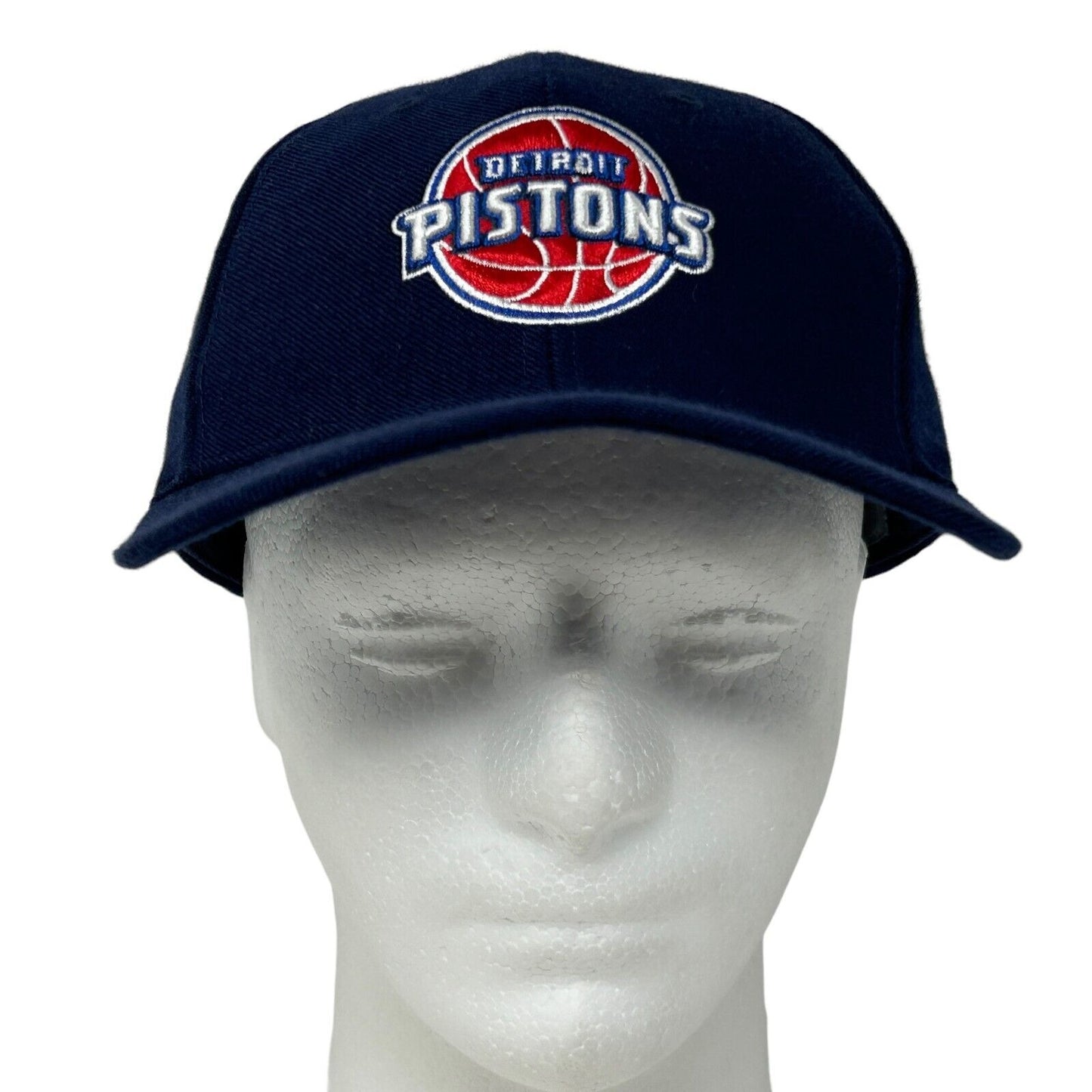 Gorra de béisbol de los Detroit Pistons, gorra con correa trasera, azul, mezcla de lana Reebok, baloncesto, NBA