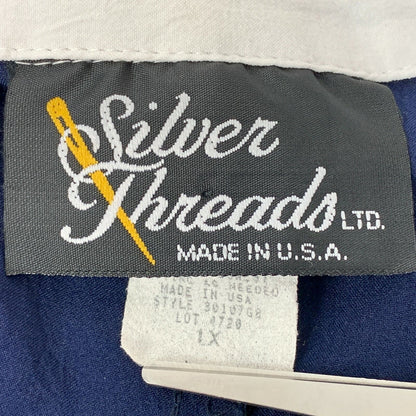 Bandera americana Vintage 80s chaqueta de pista para mujer cortavientos hecho en EE.UU. 1X XL
