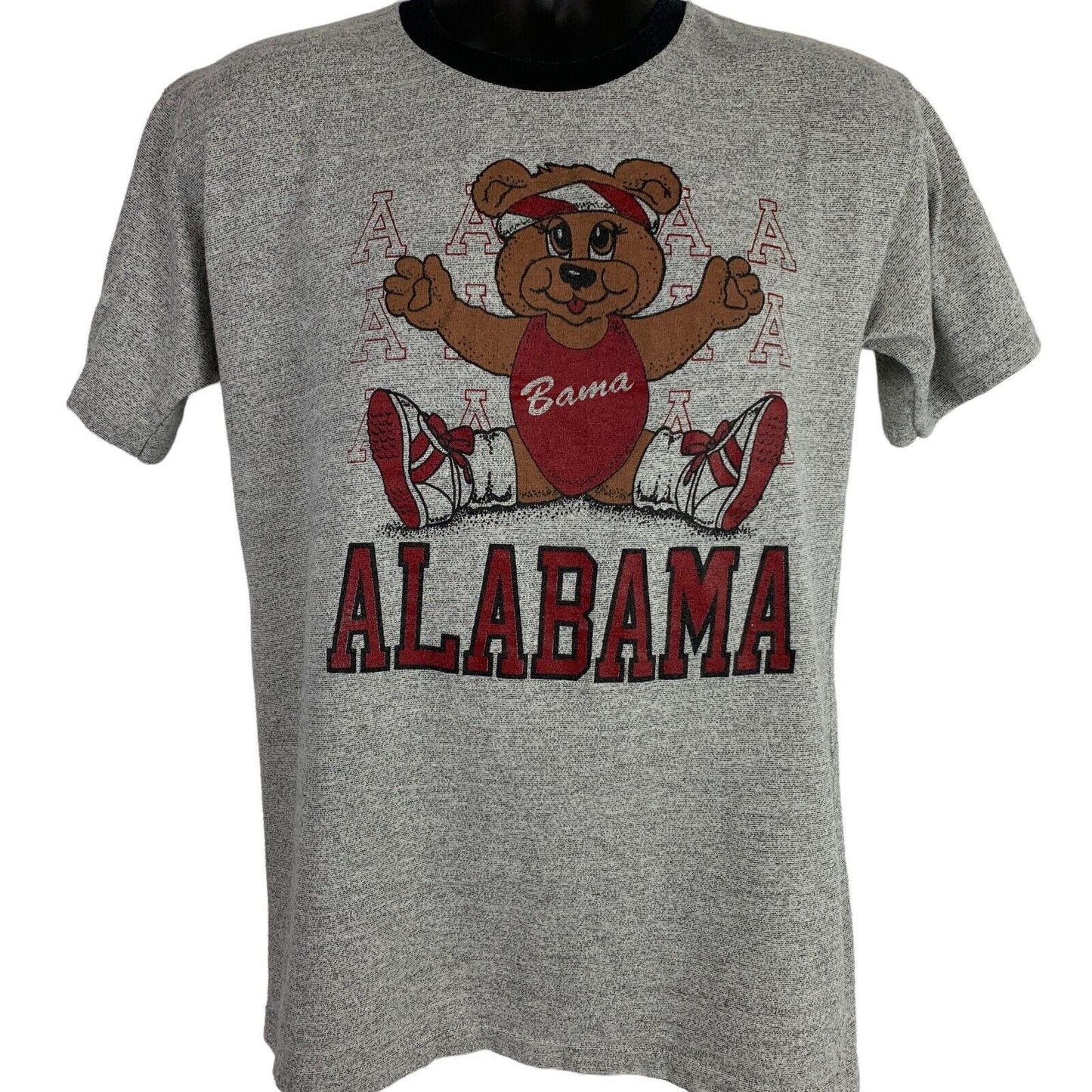 Camiseta vintage de la Universidad de Alabama Crimson Tide para hombre, color gris medio, NCAA UA Bear