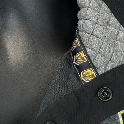 Las Vegas Golden Knights 1/4 Quarter Snap Sweater Jacket Quilted Gray M Medium