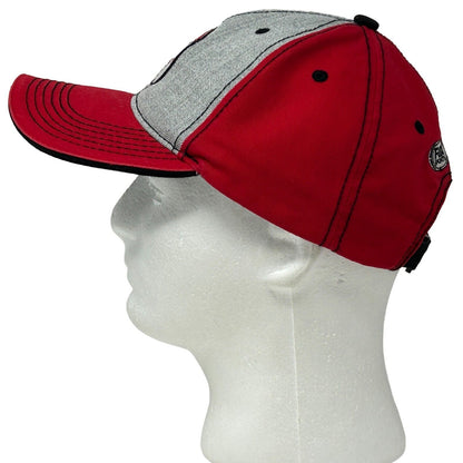 Gorra de béisbol con correa trasera de seis paneles de color rojo de Fox Sports de los Cincinnati Reds Mr Redlegs