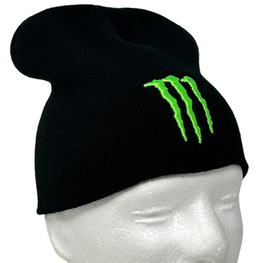 Monster Energy Beanie Cap Toque Winter Hat Skull MX Motocross BMX MMA Logo Black