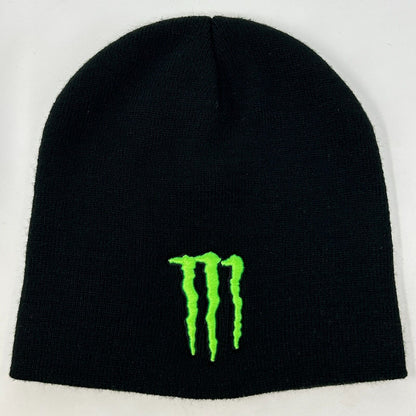 Monster Energy Beanie Cap Toque Winter Hat Skull MX Motocross BMX MMA Logo Black