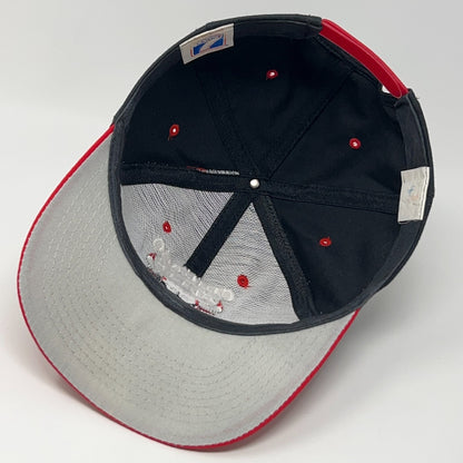 Vintage 90s Chicago Bulls Hat Baseball Cap NBA Basketball Logo 7 Snapback Black