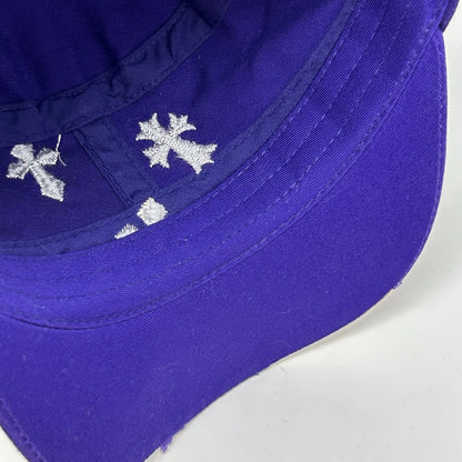 Rhinestone Cross Military Cadet Hat Baseball Cap Leader LOGA Kepi Army Purple