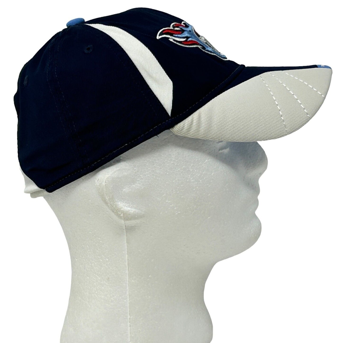 Gorra de béisbol de los Tennessee Titans, ajustada, flexible, talla M/L, azul, Reebok, de seis paneles, NFL