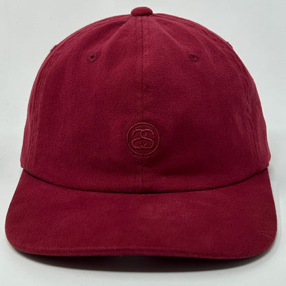 Stussy SS Logo Hat Baseball Cap Surfer Surfing Streetwear Skater Strapback Red