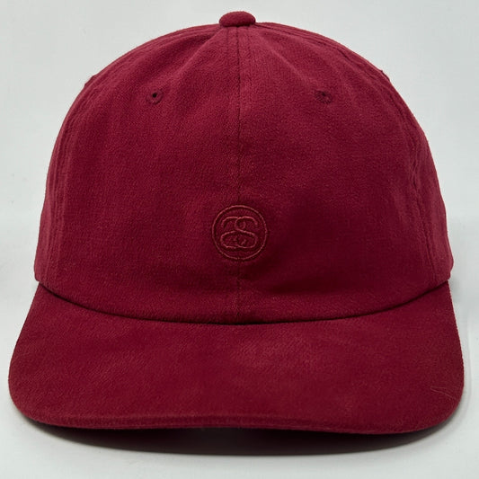Stussy SS Logo Hat Baseball Cap Surfer Surfing Streetwear Skater Strapback Red